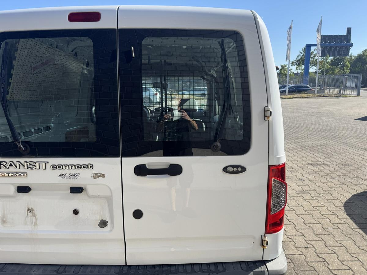 Ford Transit Connect original Fl&uuml;gelt&uuml;r mit Scheibe hinten rechts Frost Wei&szlig; Bj.2011